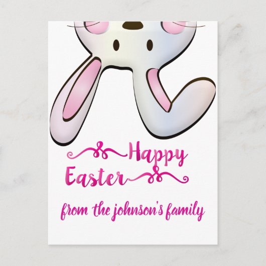 Funny Easter Bunny Briefkaart (Voorkant)