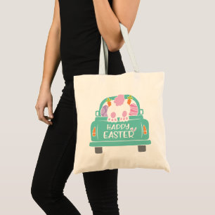 Funny Easter Bunny Butt  Truck Easter Hunt Tote Bag