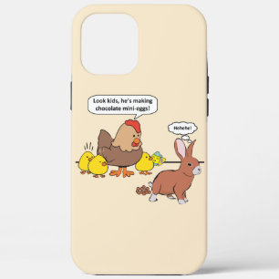 Funny Easter Bunny Chocolate Eggs Case-Mate iPhone Case