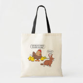 Funny Easter Bunny Chocolate Eggs Tote Bag (Voorkant)