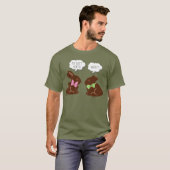 Funny Easter Bunny Chocolate T-Shirt (Voorkant volledig)
