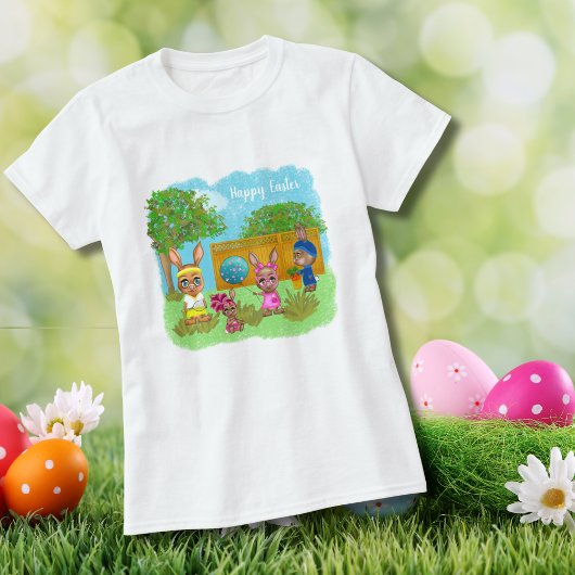 Funny Easter Bunny Crew Happy Easter T-shirt