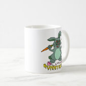 Funny Easter Bunny Cute Bunnyzilla Rabbit Cartoon Koffiemok (Voorkant rechts)
