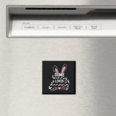 Funny Easter Bunny Ears Danser Lover Pun Fo Magneet (Insitu (Vaatwasser))