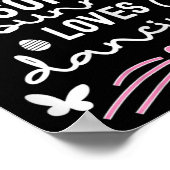 Funny Easter Bunny Ears Danser Lover Pun Fo Poster (Hoek)