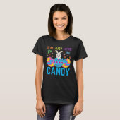 Funny Easter Bunny I'm Just Here For Easter Candy T-shirt (Voorkant volledig)