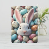 Funny Easter Bunny-kaart Feestdagenkaart (Staand voorkant)