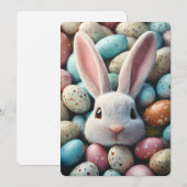 Funny Easter Bunny-kaart Feestdagenkaart (Voorkant / Achterkant)
