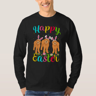 Funny Easter Bunny Labradoodle Dog Happy Easte T-shirt