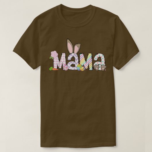 Funny Easter Bunny Mama Cute Easter Mams Vrouwen T-shirt (Design voorkant)