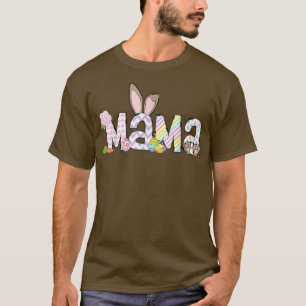 Funny Easter Bunny Mama Cute Easter Mams Vrouwen T-shirt