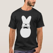 Funny Easter Bunny Pajama Mustache Grandpa Mannen  T-shirt (Voorkant)