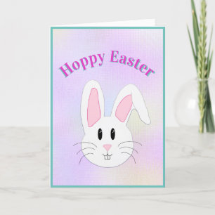 Funny Easter Bunny Pastel Feestdagen Kaart