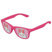 Funny Easter Bunny Pink Cute Kinder Zonnebril (Gekanteld)