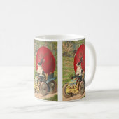  Funny Easter, Bunny Rabbit Egg Automobile Koffiemok (Voorkant rechts)