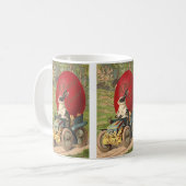  Funny Easter, Bunny Rabbit Egg Automobile Koffiemok (Voorkant links)