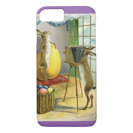 Funny Easter, Bunny Rabbit Fotograaf Case-Mate iPhone Case (Achterkant)