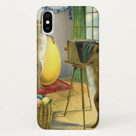 Funny Easter, Bunny Rabbit Fotograaf Case-Mate iPhone Case (Achterkant)
