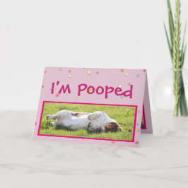 Funny Easter Card met Cute Basset Hound Feestdagen Kaart