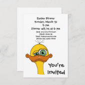 Funny Easter Cartoon Duck Kaart (Voorkant / Achterkant)