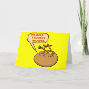 Funny Easter Chick in Egg Feestdagen Kaart