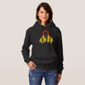 Funny Easter Chick Magnet Cute Easter Day Apparel Hoodie (Voorkant volledig)