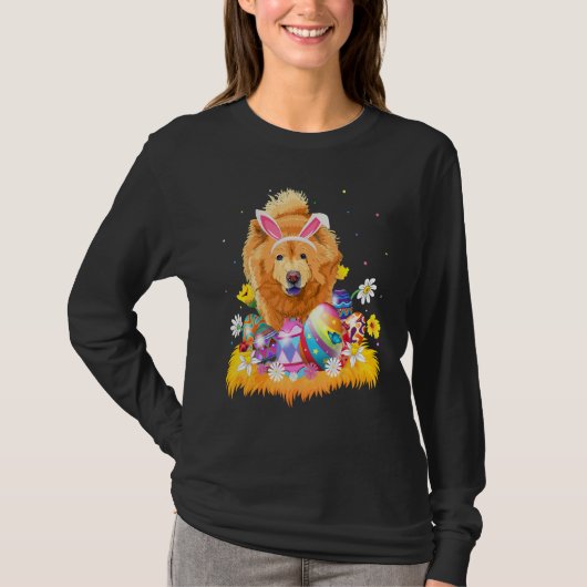 Funny Easter Chow Dog Paaszondag T-shirt (Voorkant)