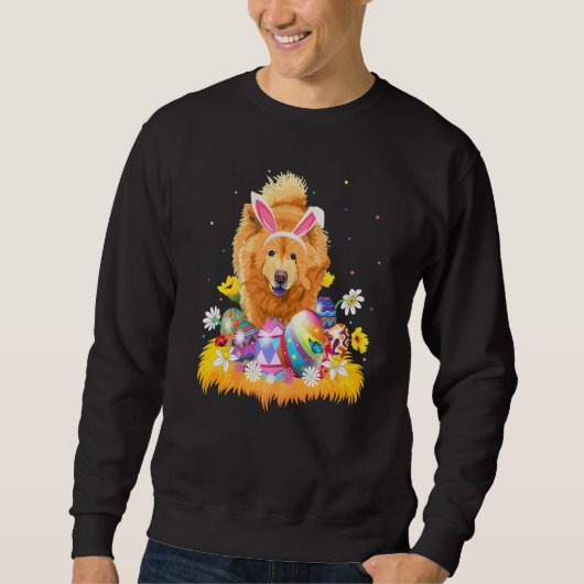 Funny Easter Chow Dog Paaszondag Trui (Voorkant)
