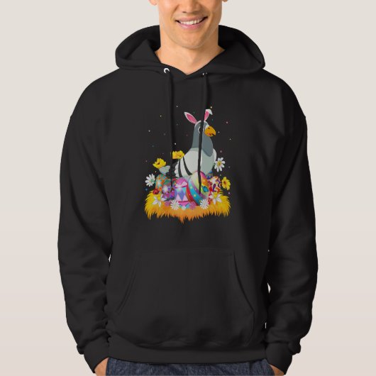 Funny Easter Cute Dove Bird Sunday Hoodie (Voorkant)