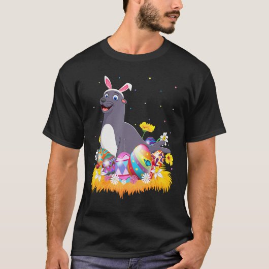 Funny Easter Cute Seals Paaszondag T-shirt (Voorkant)