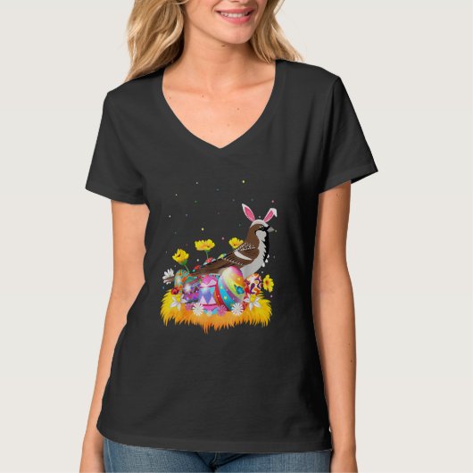 Funny Easter Cute Sparrow Bird Sunday T-shirt (Voorkant)
