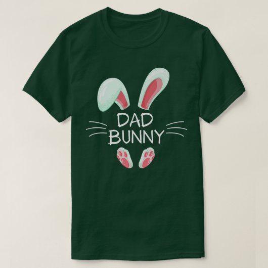Funny Easter Day Costume Matching Cute Dad Bunny G T-shirt (Design voorkant)