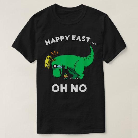 Funny Easter Dinosaur Crying Tre Happy East T-shirt (Design voorkant)