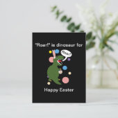 Funny Easter Dinosaur personaliseren Briefkaart (Staand voorkant)