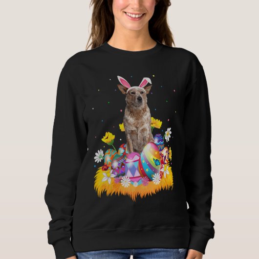 Funny Easter Egg Australian Cattle Dog Easter Su Trui (Voorkant)