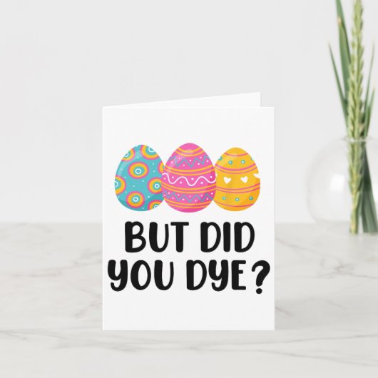 Funny Easter Egg Dye Kaart (Voorkant)