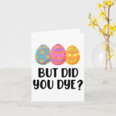 Funny Easter Egg Dye Kaart (Gele Bloem)