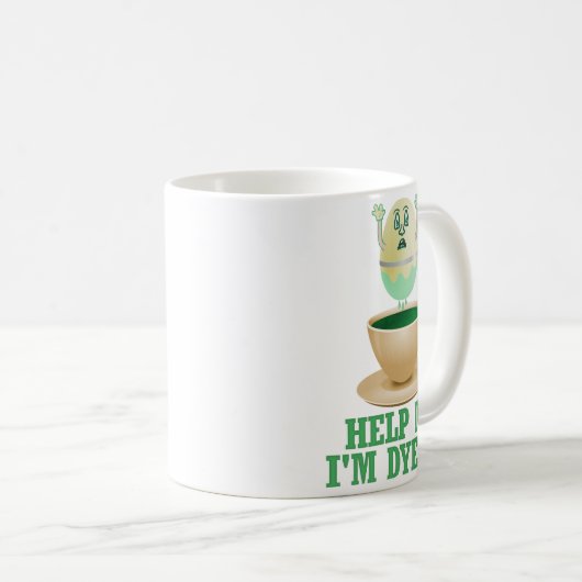 Funny Easter Egg Dyeing Koffiemok (Voorkant rechts)