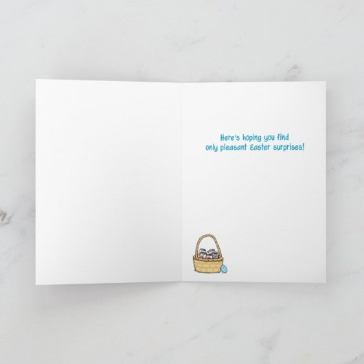 Funny Easter Egg Hunt Kaart (Binnen)