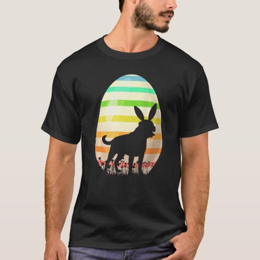 Funny Easter Egg Style Rottweiler Dog Eas T-shirt (Voorkant)