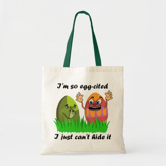 Funny Easter Eggs Tote Bag (Voorkant)