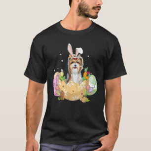 Funny Easter Eggs Yorkie Bunny Hondenliefhebber Ch T-shirt