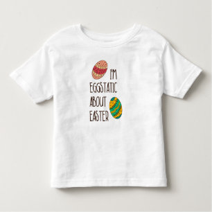 Funny Easter Eggstatische Cute Humoureus Quote Gez Kinder Shirts