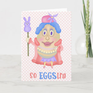 Funny Easter Eggstra Cute Spring Kaart