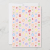 Funny Easter Eggstra Cute Spring Party Kaart (Achterkant)