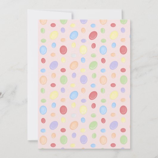 Funny Easter Eggstra Cute Spring Party Kaart (Achterkant)