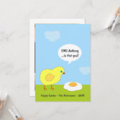 Funny Easter Family Fotogroet Kaart (Voorkant / Achterkant in situ)