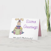 Funny Easter Feestdagen Kaart (Achterkant)