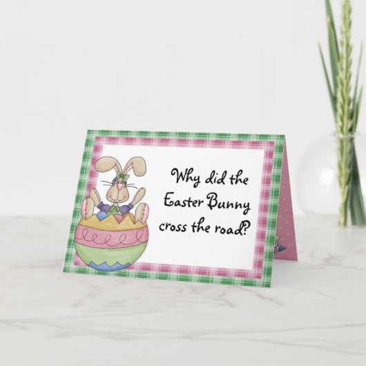 Funny Easter Feestdagen Kaart (Voorkant)