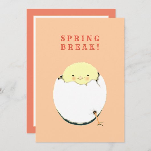 Funny Easter Feestdagenkaart (Voorkant / Achterkant)